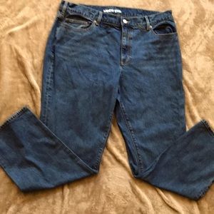 Women’s Plus Size Lands End High Rise Straight Jean Size 16W